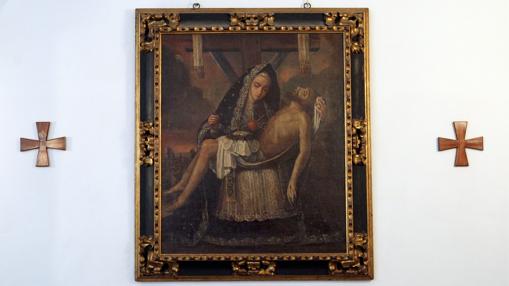 La Virgen de las Angustias, en un cuadro del siglo XVII